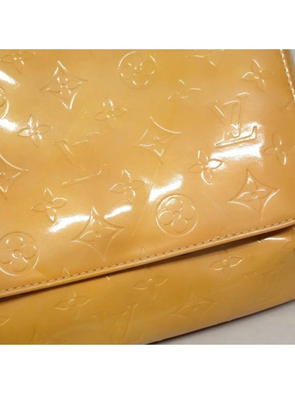 Louis Vuitton Shoulder Bag Vernis Thompson Street Beige